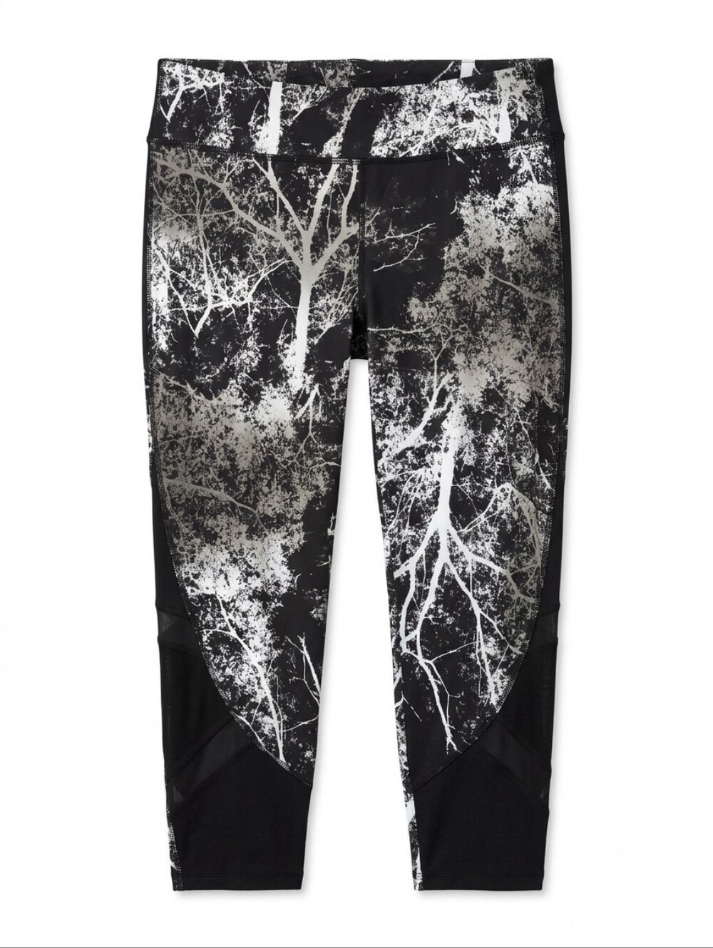 AVIA Black & White Tree-Print Active Leggings PLus Size XXL - Picture 4 of 12